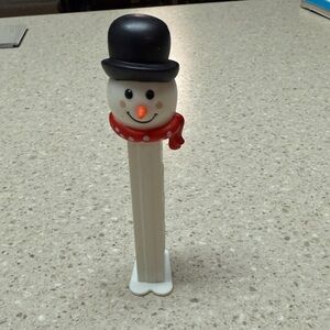 Snowman Candy Dispenser - Black, White, Red